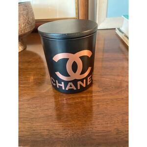 Novelty Chanel Logo Candle Orange Vanilla New ~ Fresh Lovely Scent ~ Great Gift